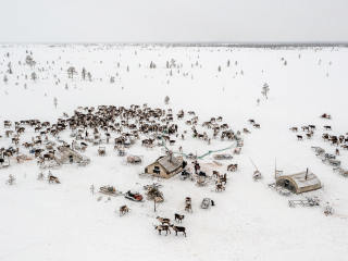 Campsite of 8th Nenet brigade - Russia