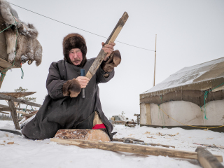 Arkadij -  our master sled maker - Russia