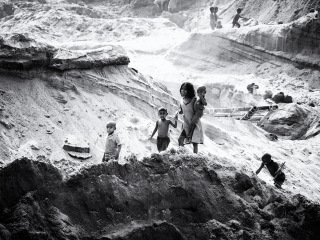 River quarry children