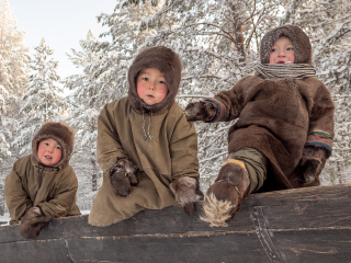 Kid's games in Northern Russia - Russia