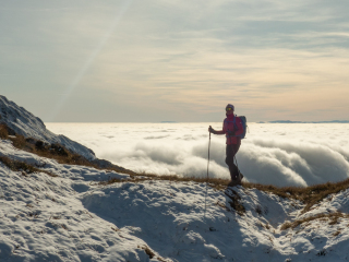 Above the clouds