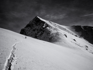 Lonely climber