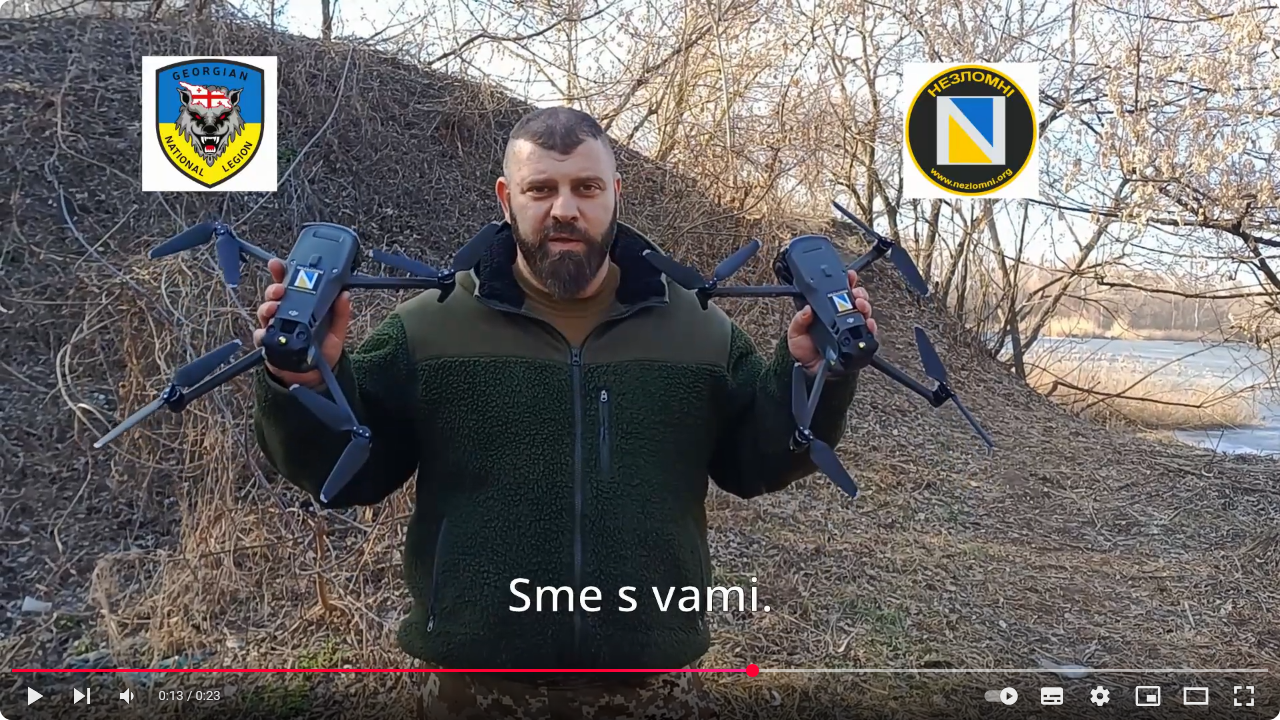 Mamuka Mamulashvili: Ďakujem za drony pre Gruzínsku légiu