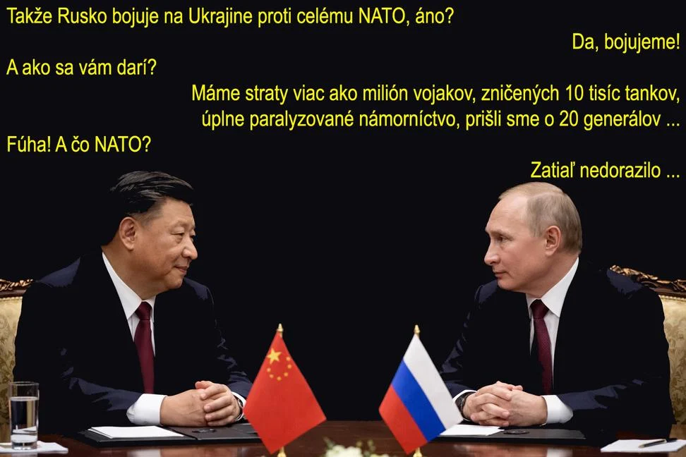 V Ukrajine vraj prebieha vojna Ruska proti NATO. Len NATO zatiaľ nedorazilo.