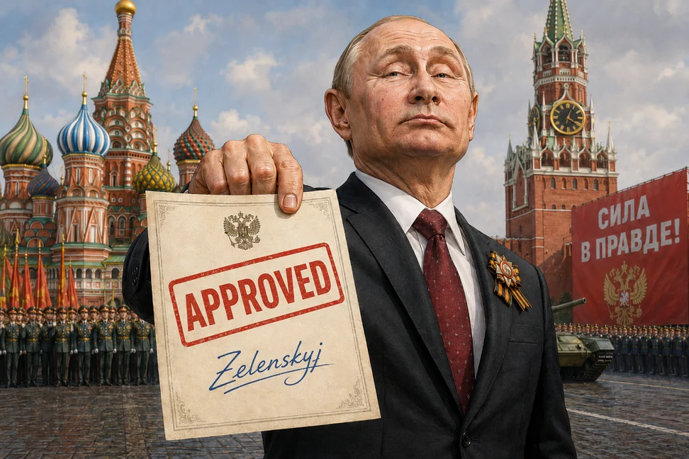 Zelenskyj povolil Putinovi prehliadku. Cár dostal priepustku od Kyjiva